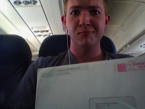 Mission Call @ on plane to SLC